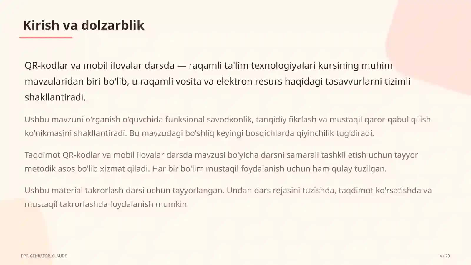 QR-kodlar va mobil ilovalar darsda 4
