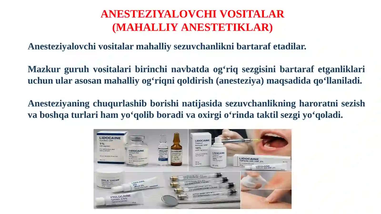 Afferent Nerv Tizimiga Ta'sir Etuvchi Vositalar 4