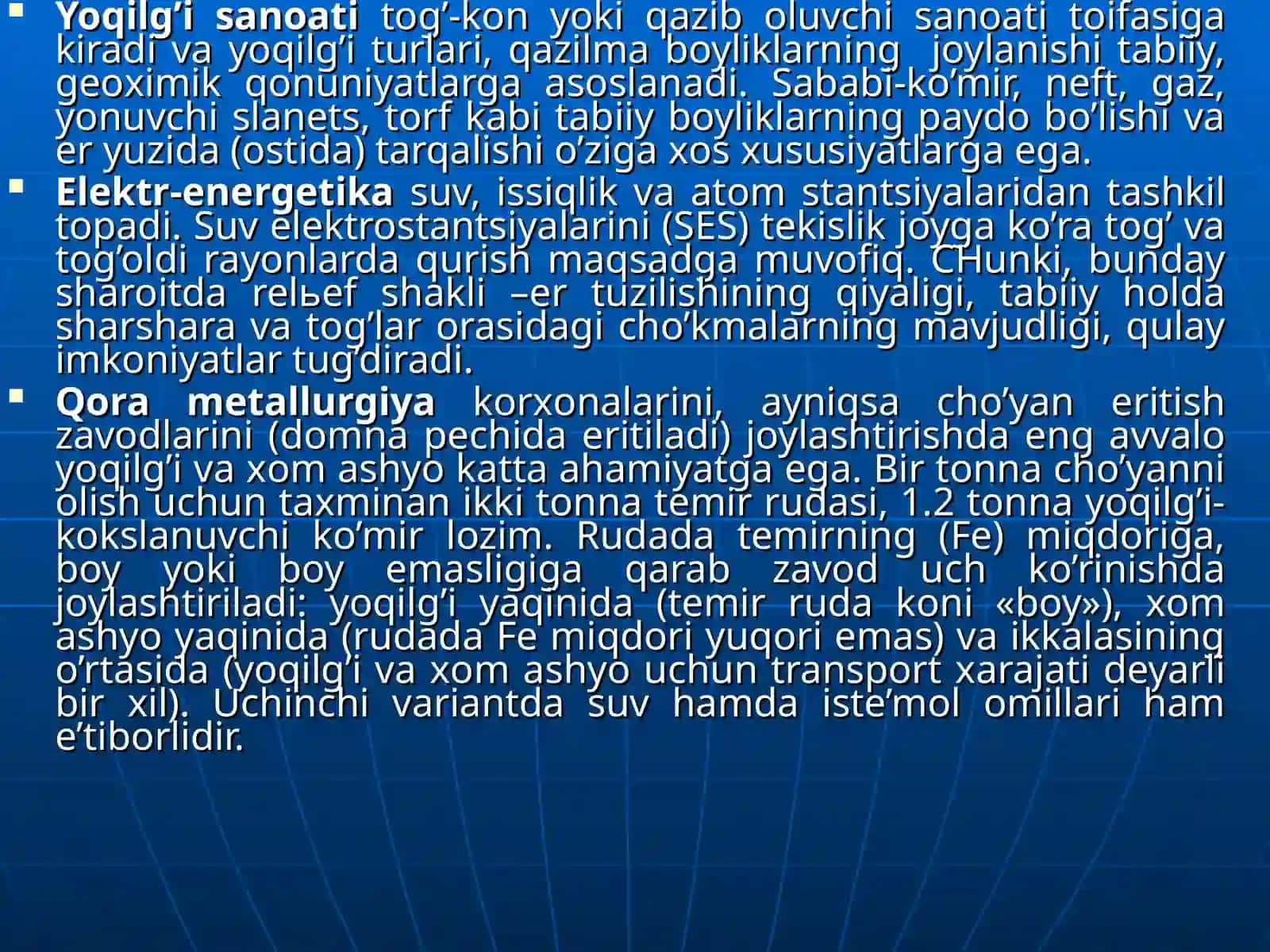 Sanoatning hududiy tashkil qilish omillari va majmualari 4
