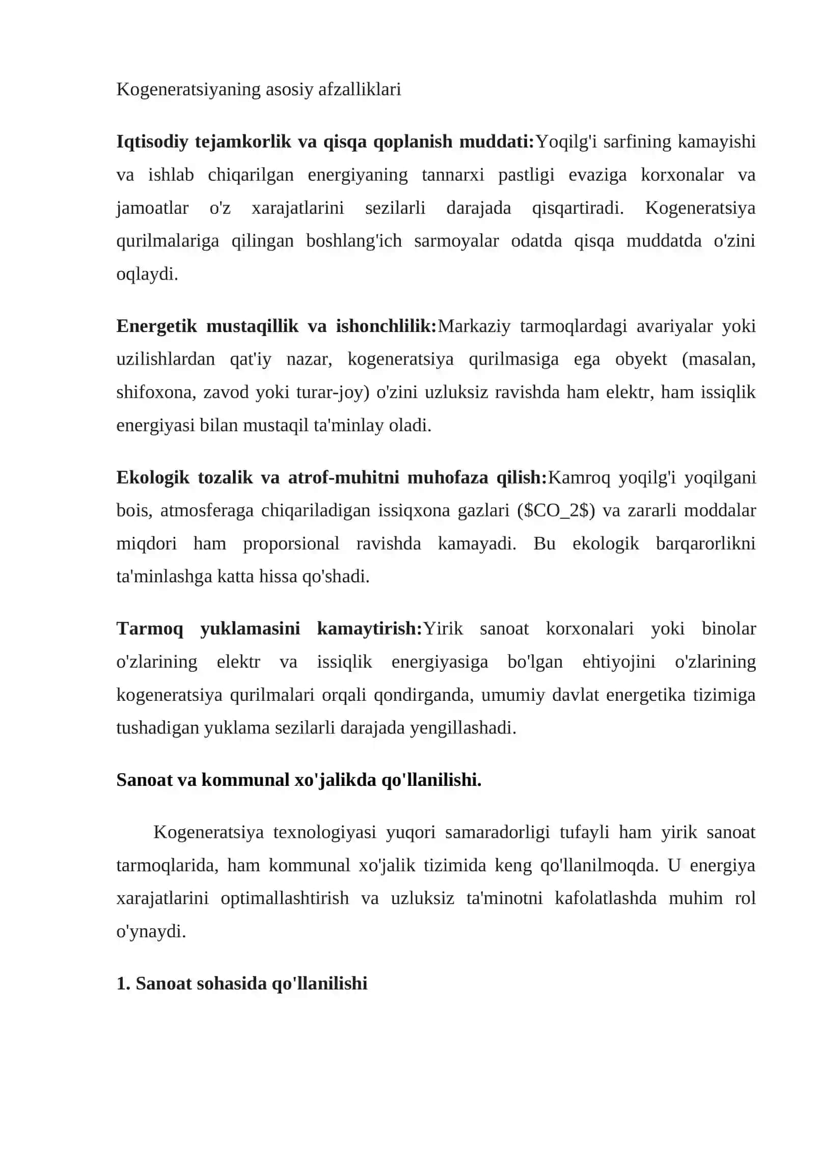 Kogeneratsiya tushunchasi va uning ishlash prinsipi 4