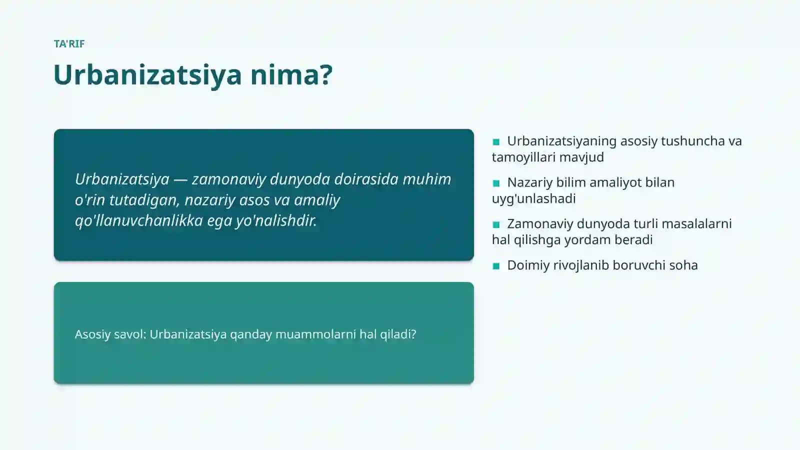 Urbanizatsiya 4