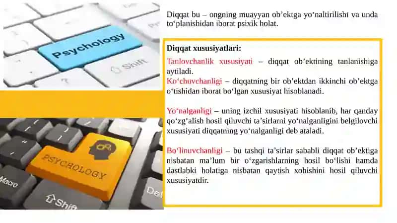 MAVZU:DIQQAT. SEZGI. IDROK 4