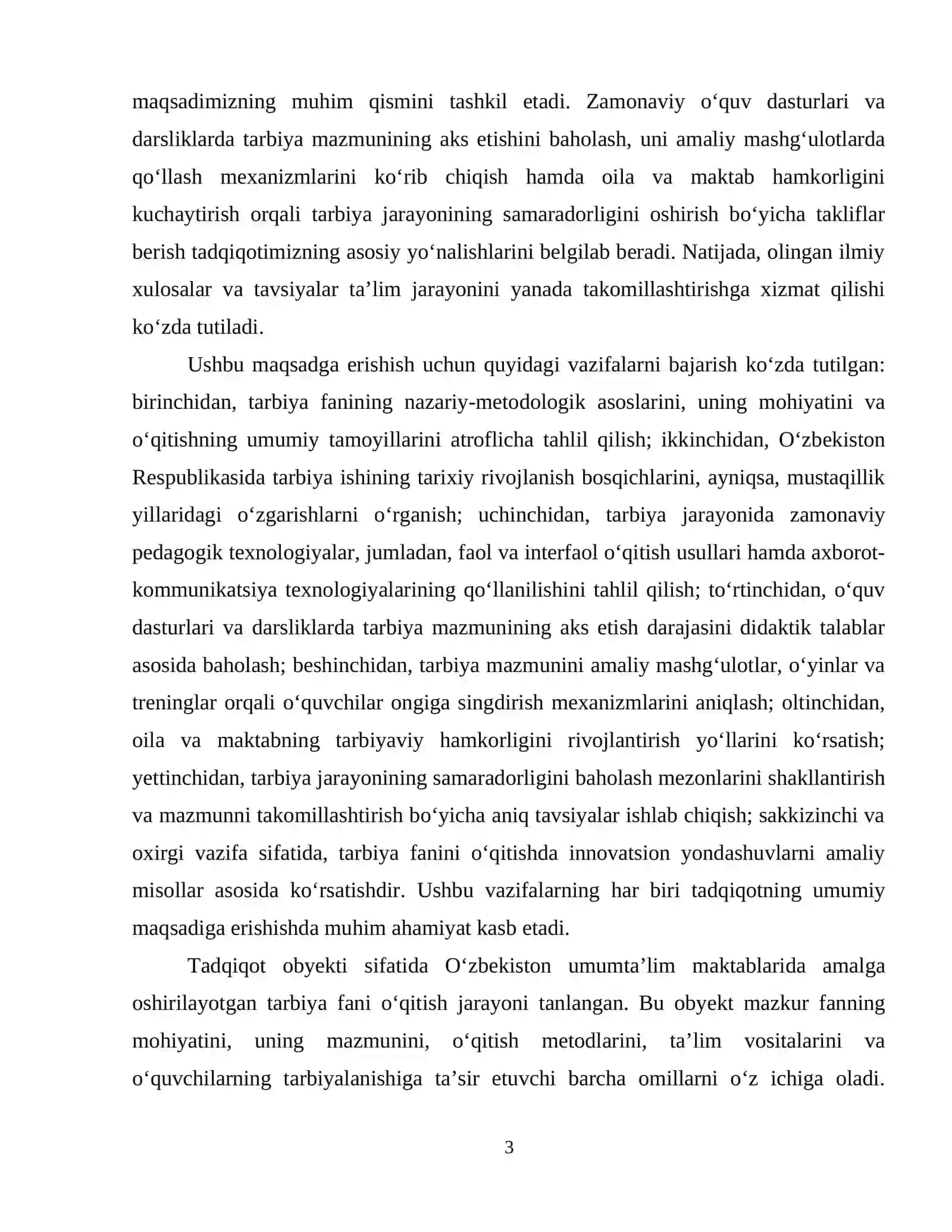 Tarbiya fanini oʻqitish mazmuni 4