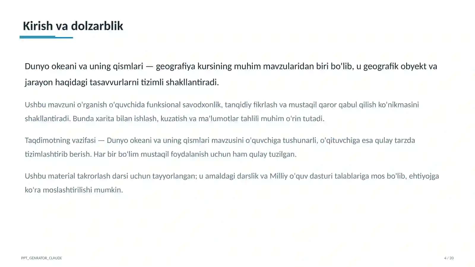 Dunyo okeani va uning qismlari (7-sinf) 4