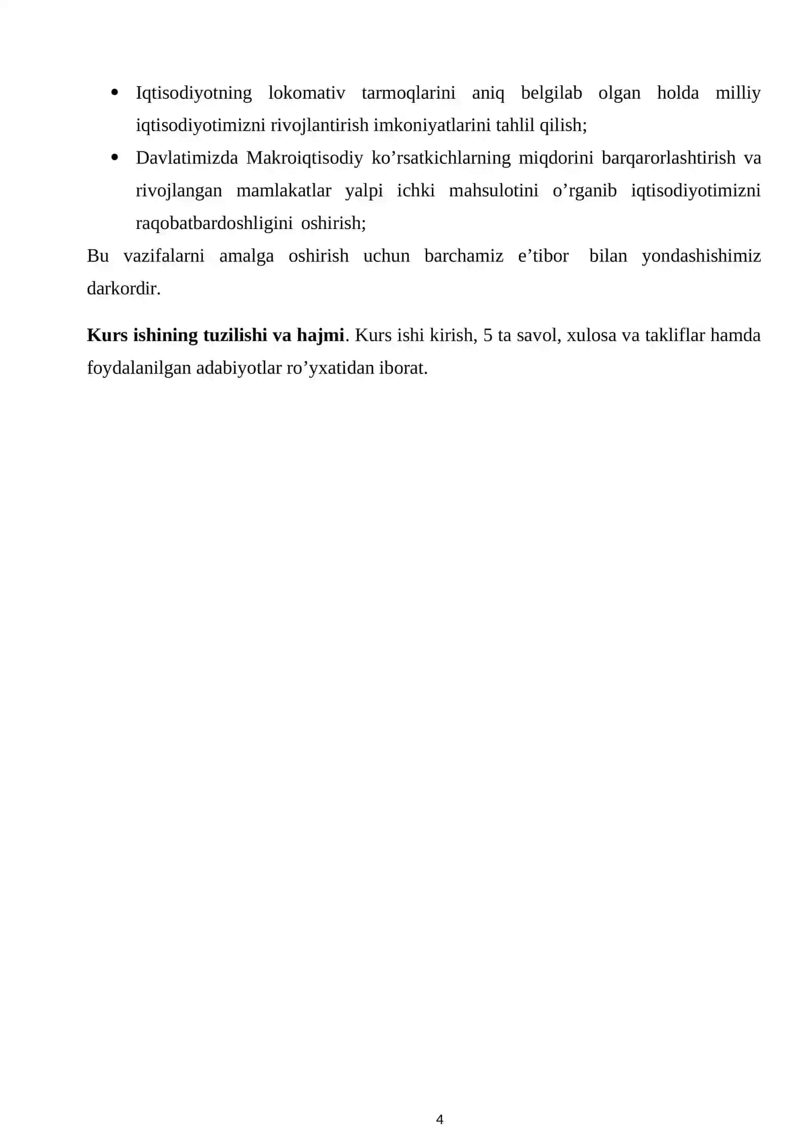 Milliy iqtisodiyot va uning makroiqtisodiy ko’rsatkichlari. 4