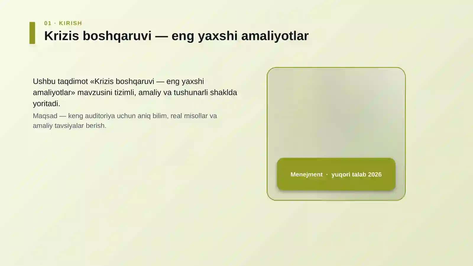 Krizis boshqaruvi — eng yaxshi amaliyotlar 4