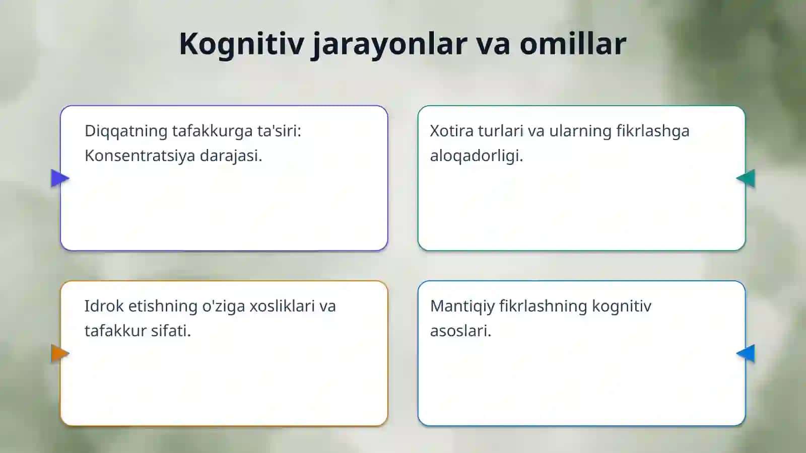 Tafakkur jarayoniga psixologik omillarning taʼsiri 4