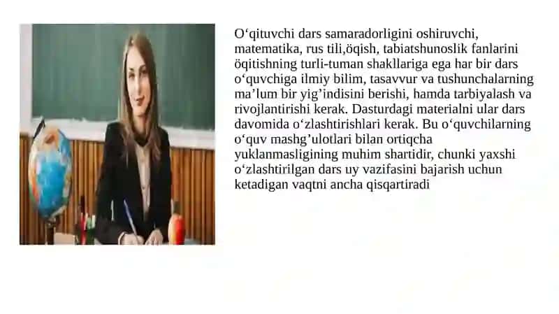 4-MAVZU:BOSHLANG'ICH SINF TEXNALOGIYA DARSLARIDA INTEGRATSIYALASHGAN TA'LIMDAN FOYDALANISHNING METODIK XUSUSIYATLARI 4