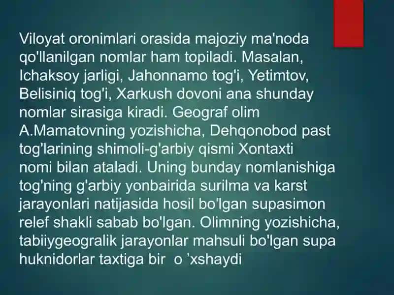 Qashqadaryo toponimika rayoni 4