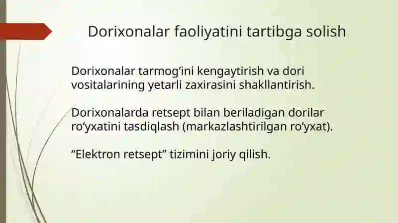 O'zbekistonRespublikasiPrezidentiningretsepturagaasoslanganqonunvafarmoyishlari 4
