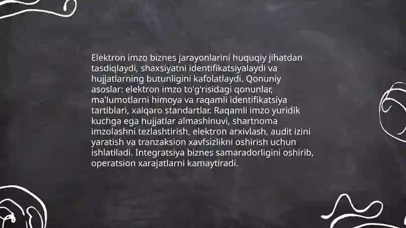 Elektron hujjat aylanish tizimlari va biznes samaradorligi 4