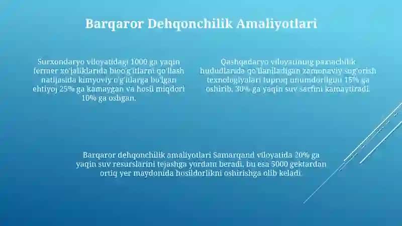 Yaroqli Dehqonchilik Yerlarini Tiklash 4