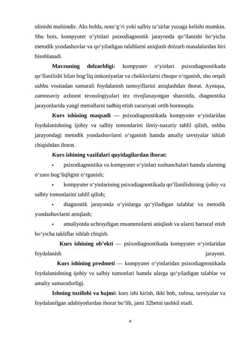PSIXODIOGNOSTIKADA KOMPYUTER O'YINLARIDAN FOYDALANISHNING IJOBIY VA SALBIY TOMONLAR 4