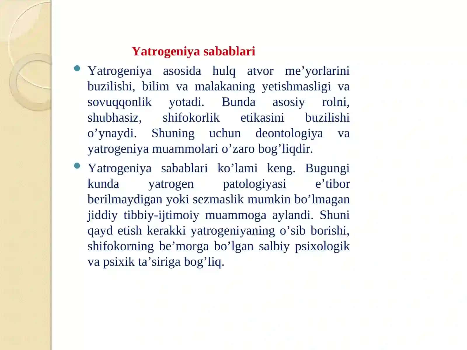 Hozirgi zamon tibbiyotida yatrogeniya muammoari 4