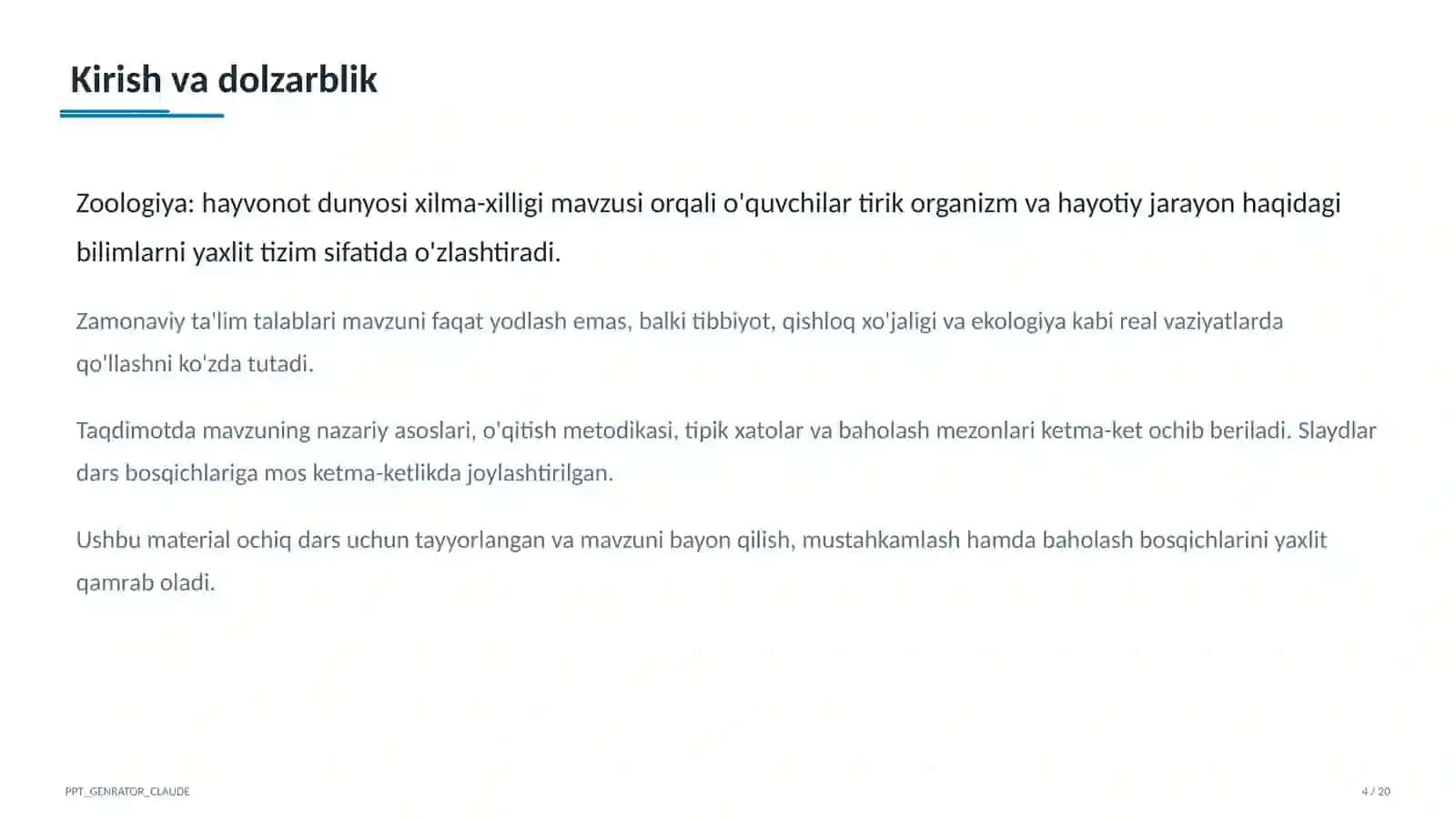 Zoologiya: hayvonot dunyosi xilma-xilligi (7-sinf) 4