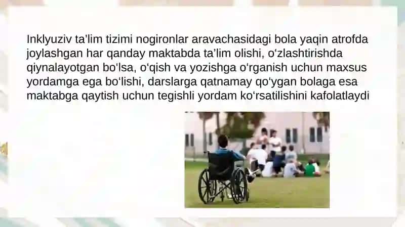 O'zbekistonda Inklyuziv talimning me'yoriy-huquqiy bazasini tahlil qilish 4