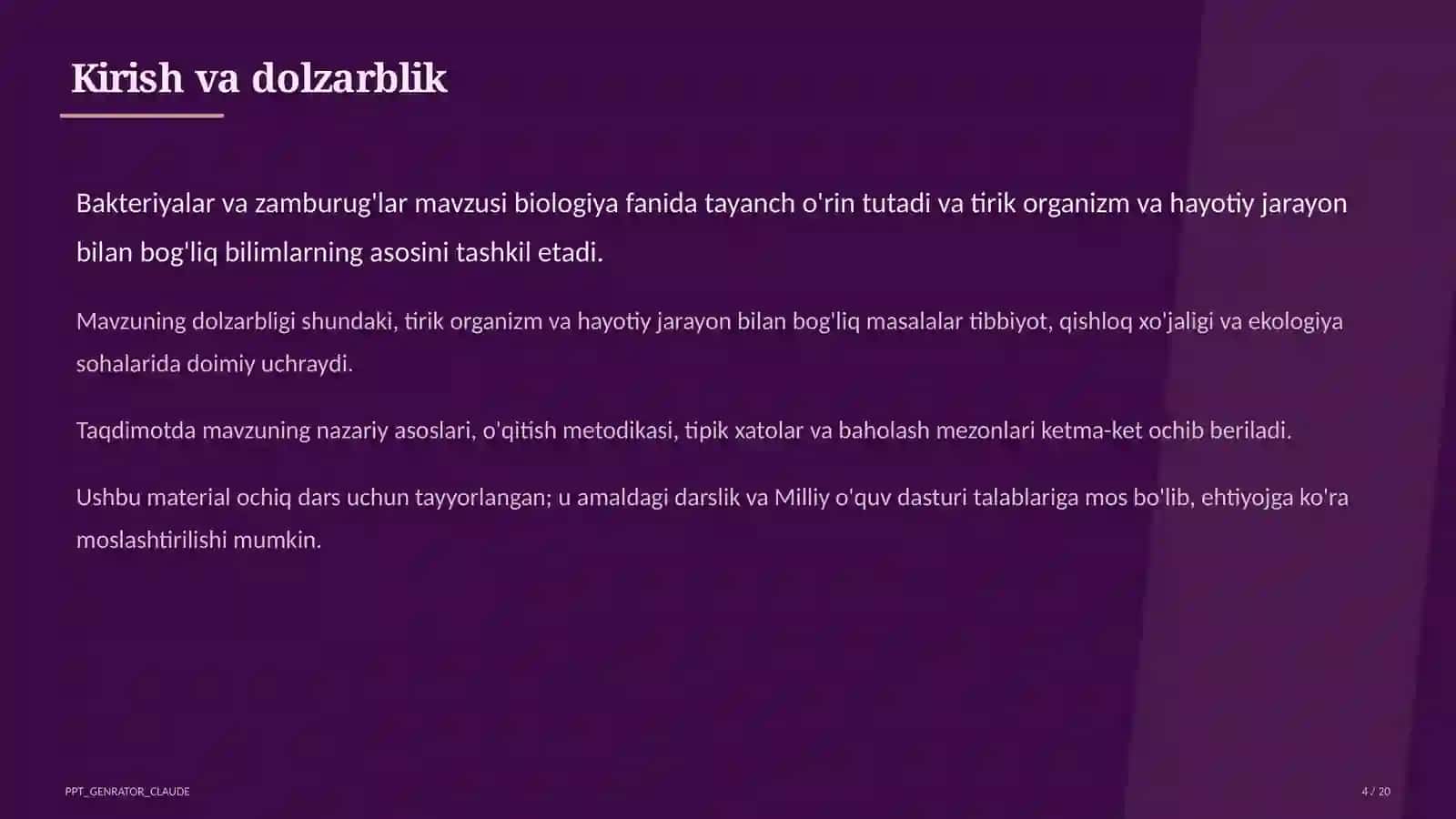Bakteriyalar va zamburug'lar (6-sinf) 4
