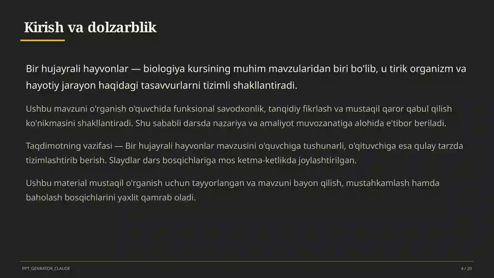 Bir hujayrali hayvonlar (7-sinf) 4