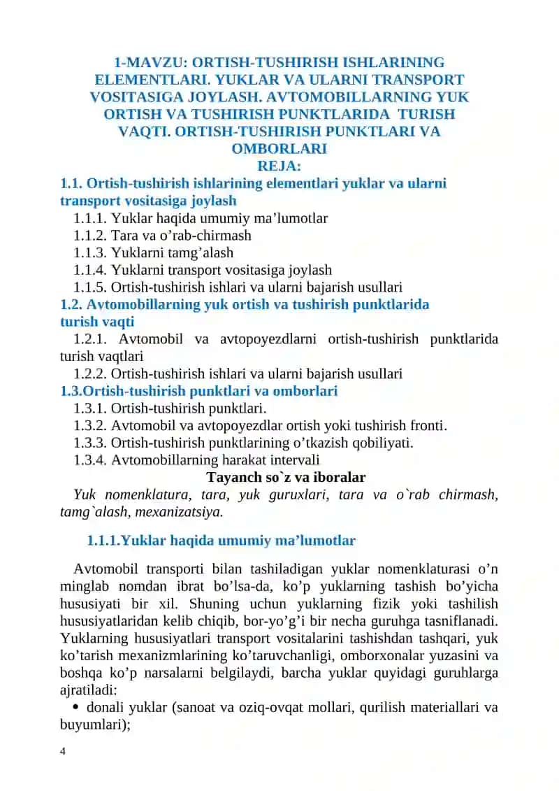 Avtotransport va logistik korxonalarini yaratish 4