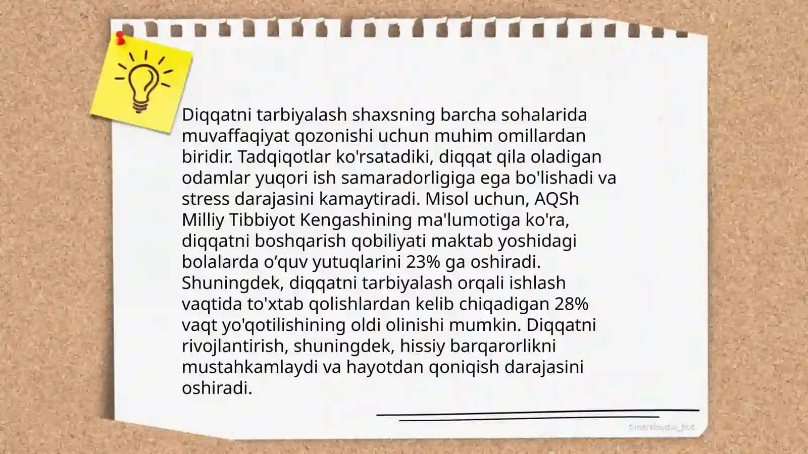 Bola diqqatining rivojlanishi 4