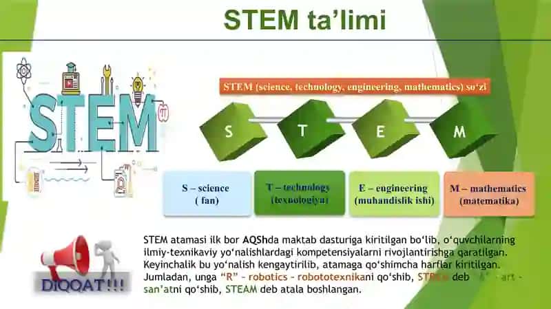 Ta'lim sifatini baholash bo'yicha xalqaro tadqiqodlar.(STEAM ta'lim) 4