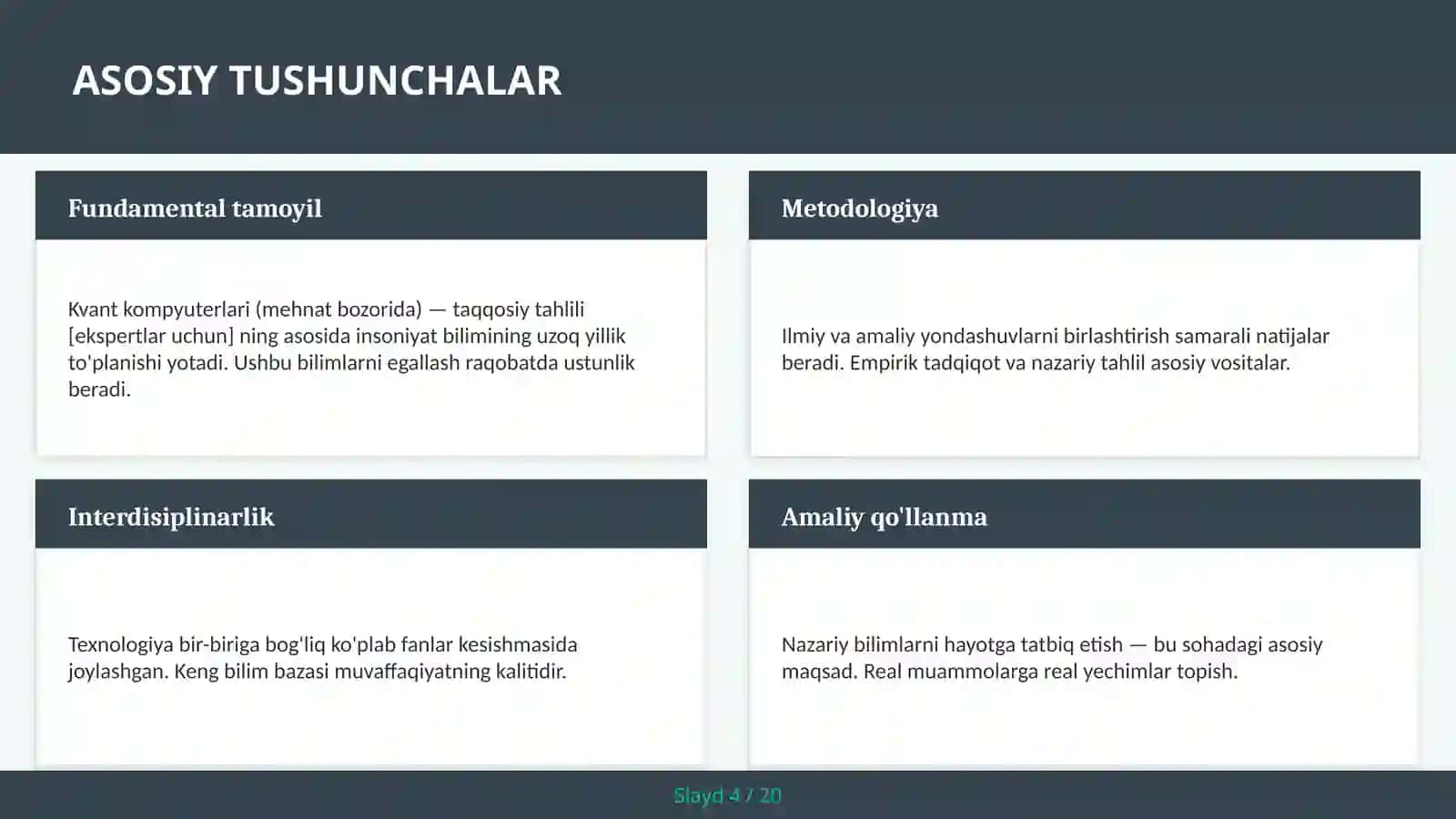 Kvant kompyuterlari (MEHNAT BOZORIDA) — TAQQOSIY TAHLILI [EKSPERTLAR UCHUN] 4