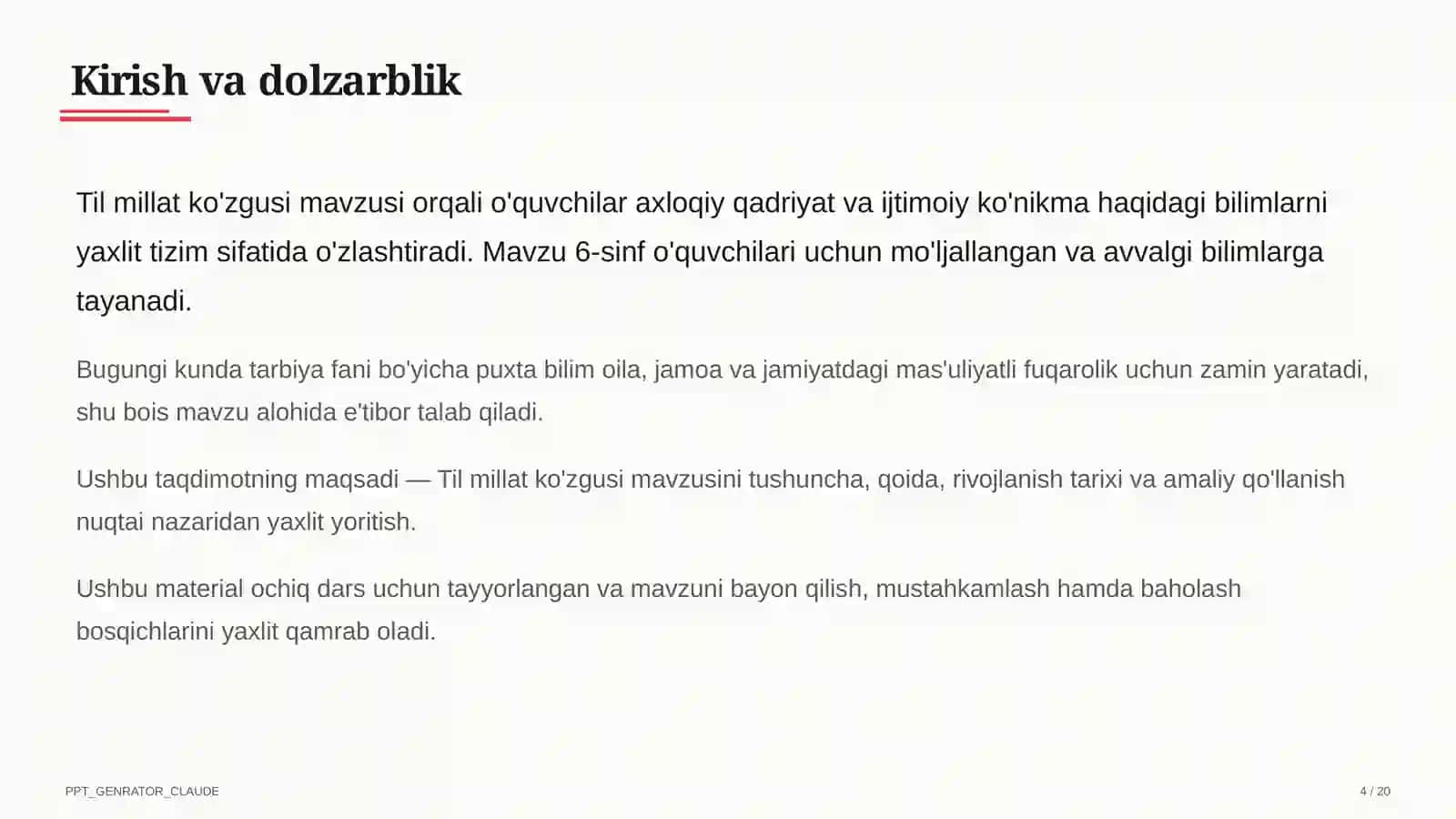 Til millat ko'zgusi (6-sinf) 4
