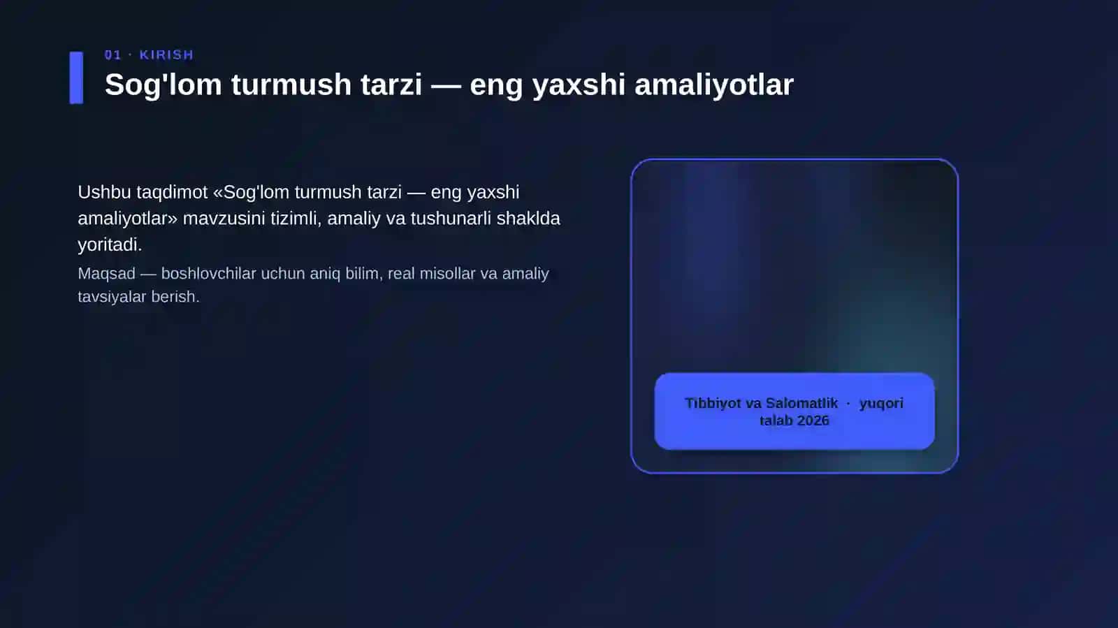 Sog'lom turmush tarzi — eng yaxshi amaliyotlar 4