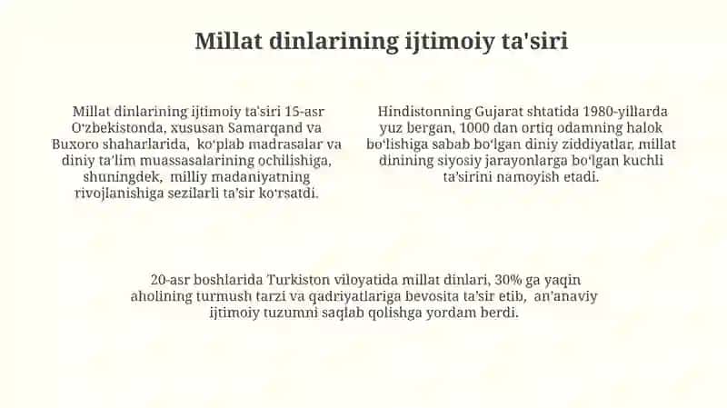 Milliy dinlar 4