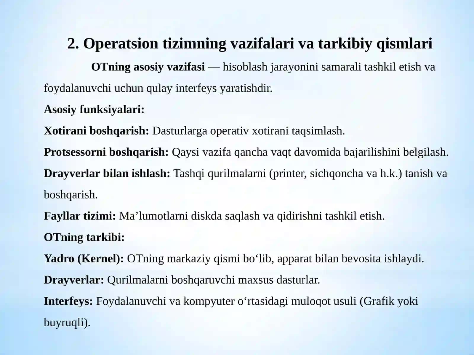Operatsion tizimlar va ularning turlari 4