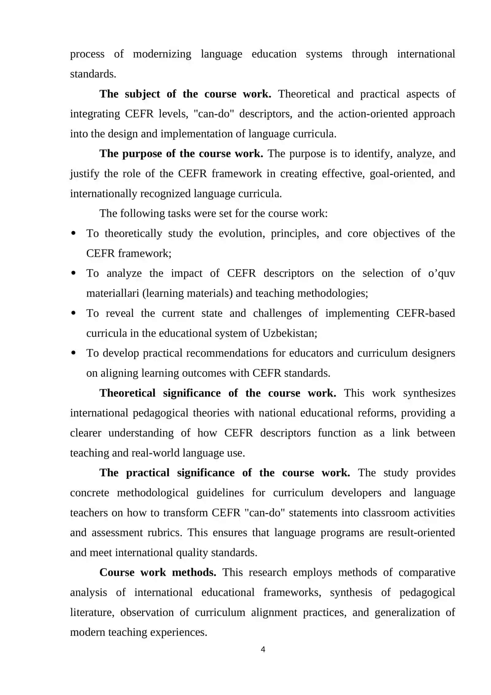 Common European Framework of Reference for Languages (CEFR) 4