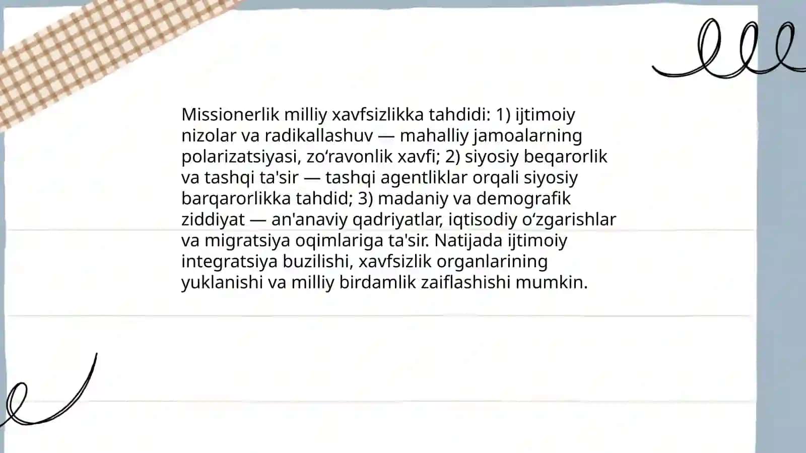 Missionerlik va prozetilizmning siyosiy ijtimoiy xavfi 4