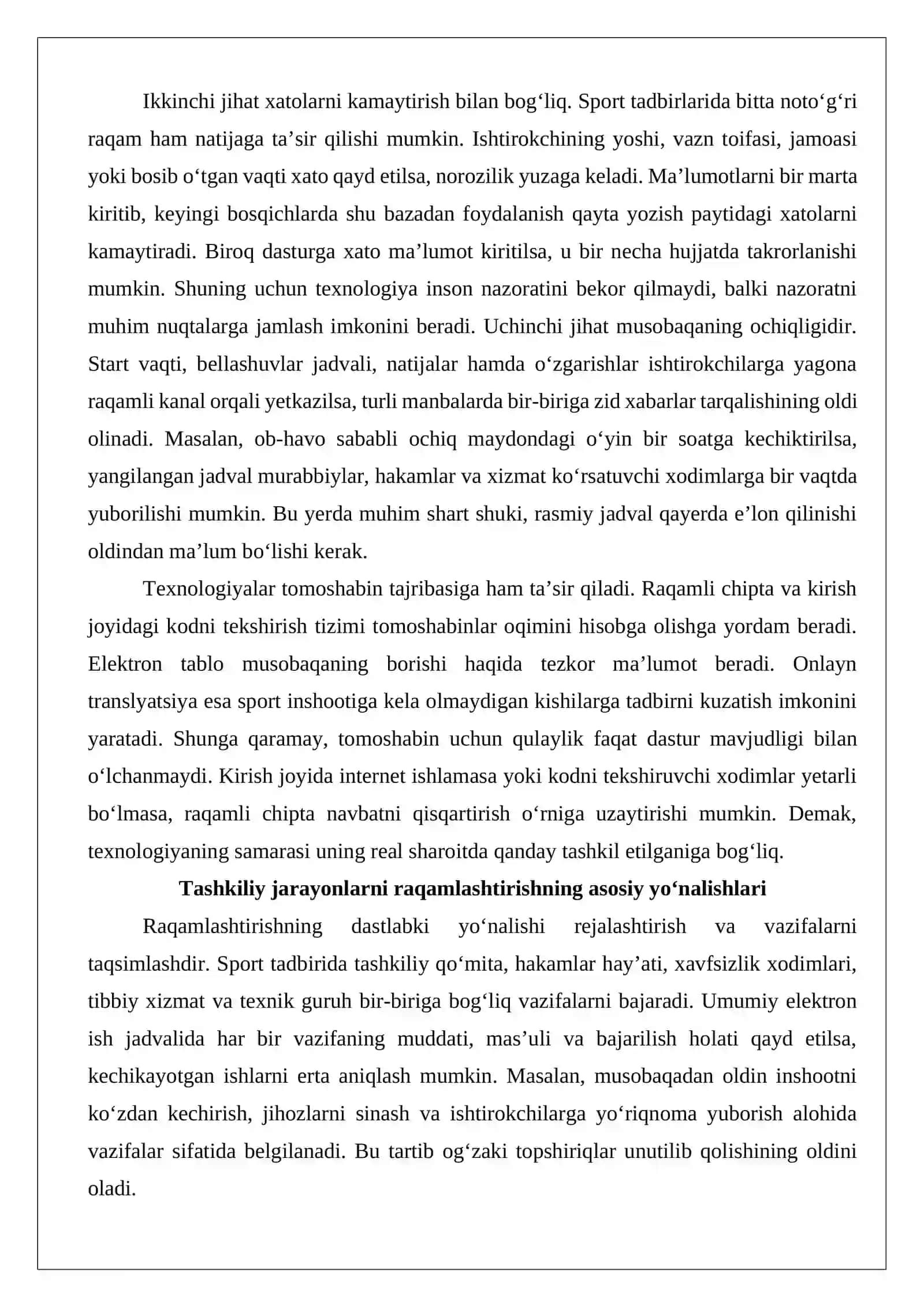Zamonaviy sport tadbirlarini tashkil etishda innovatsion texnologiyalardan foydalanish 4