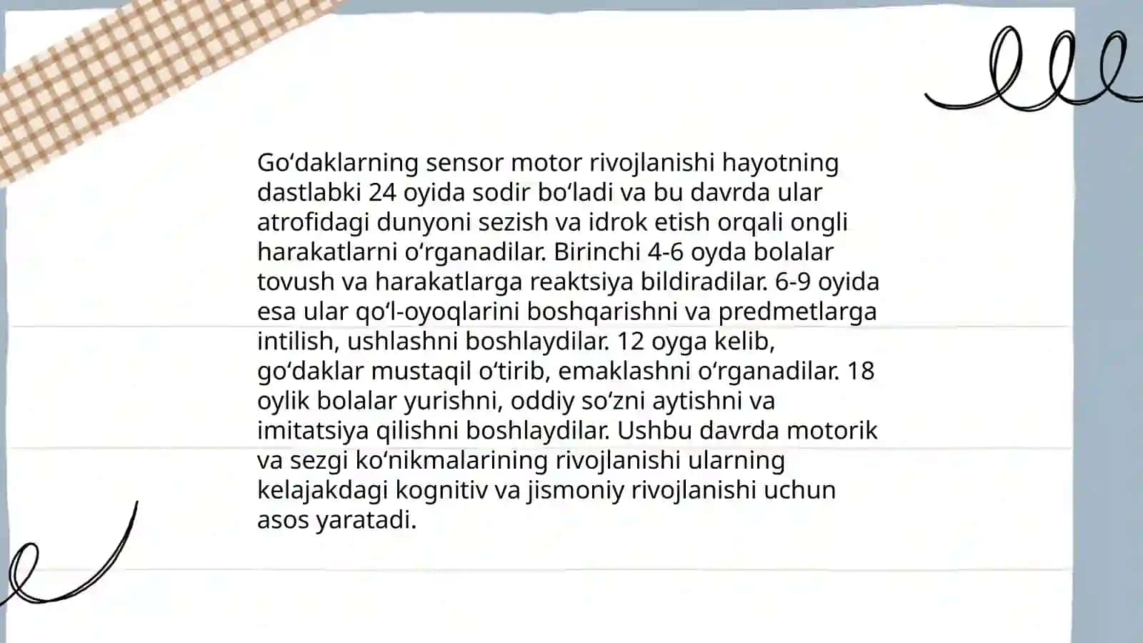 Goʻdaklik davrining psixologik xususiyatlari 4