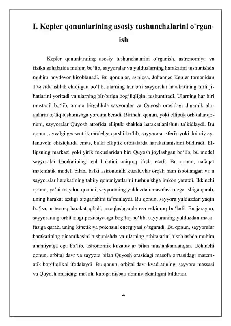 kepler qonuni 4