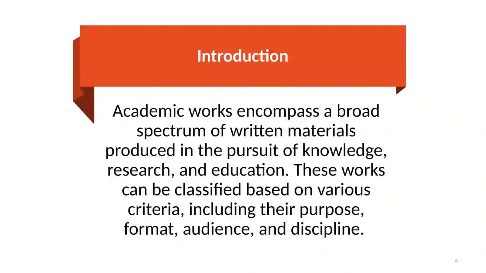 Academic Works Classification 4
