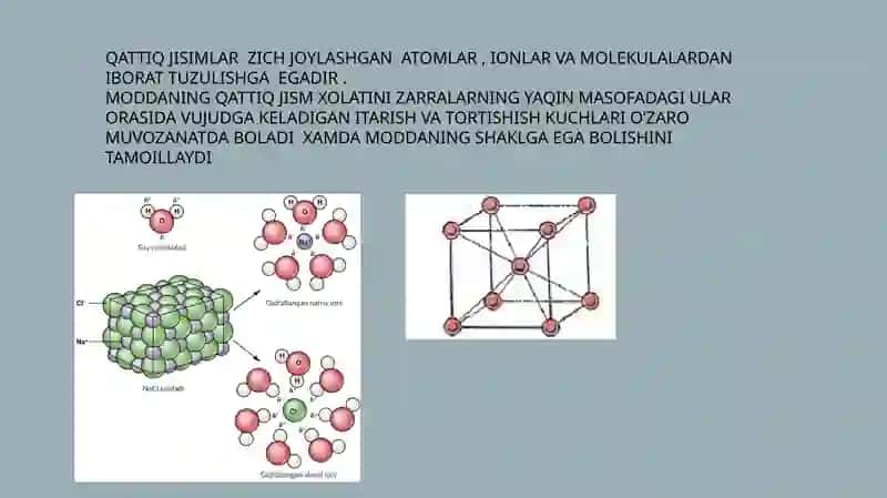 QATTIQ JISMLAR VA ULARNING TUZULISHI 4