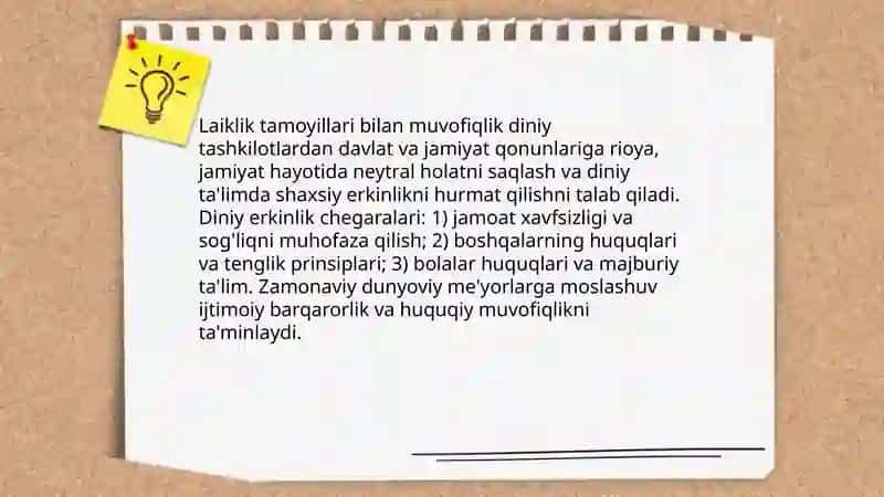Diniy tashkilotlarning zamonaviy dunyoviy me'yorlarga moslashuvining ahamiyati 4