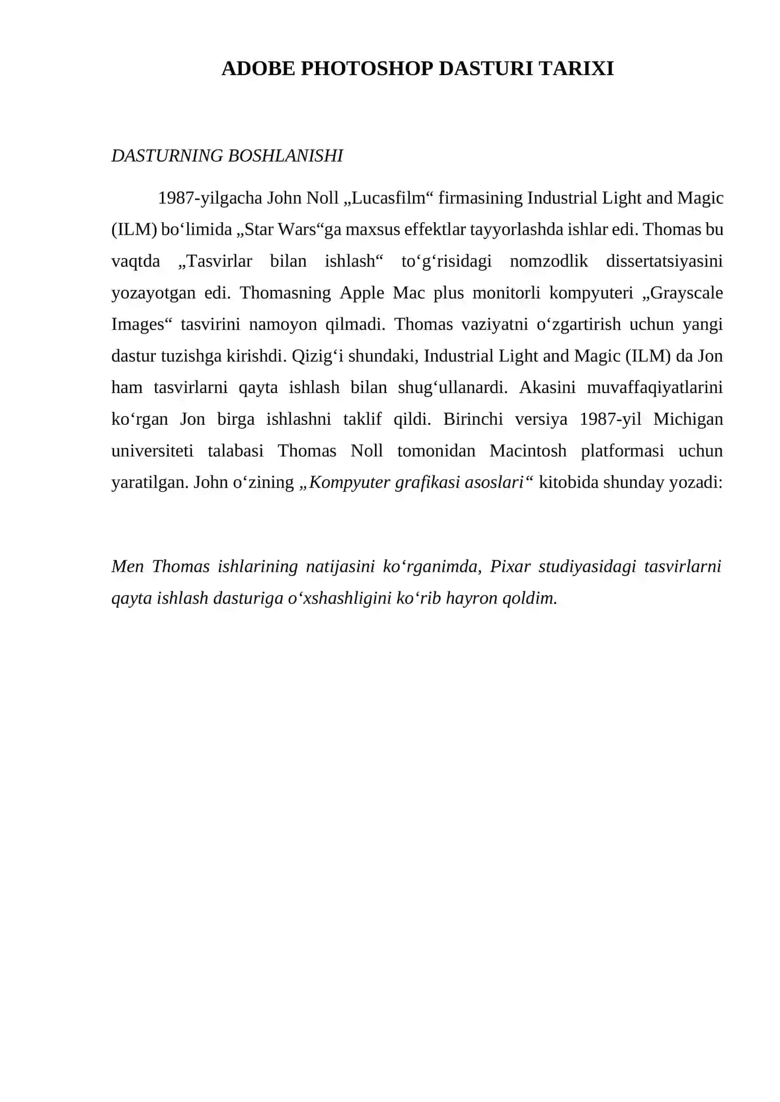 ADOBE PHOTOSHOP DASTURI VA ISHLASH PRINSIPI 4