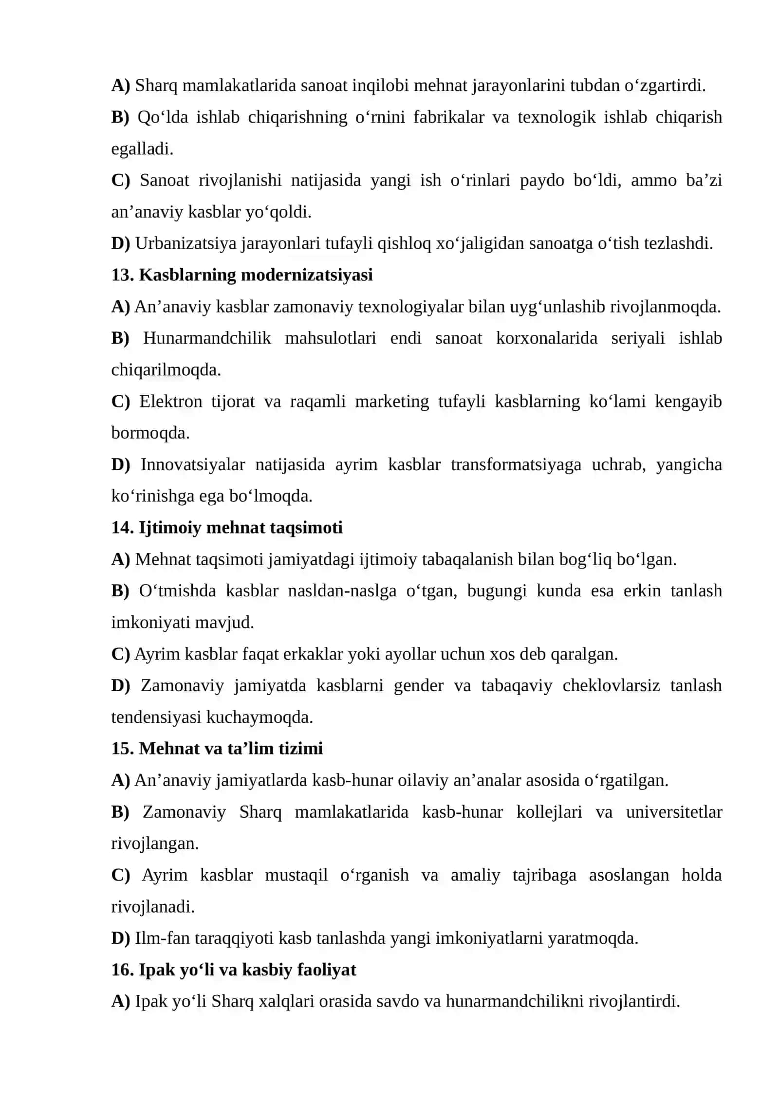 Sharq xalqlarining mehnat va kasb antropologiyasi 4