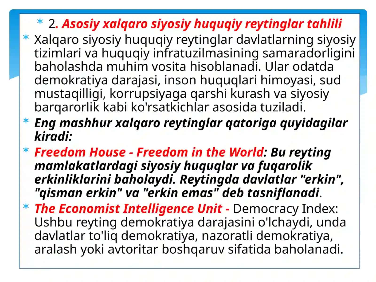 O’zbekistonning integratsiyalashuvi MAVZUSIDA TAYYORLASH TAQDIMOTI 4