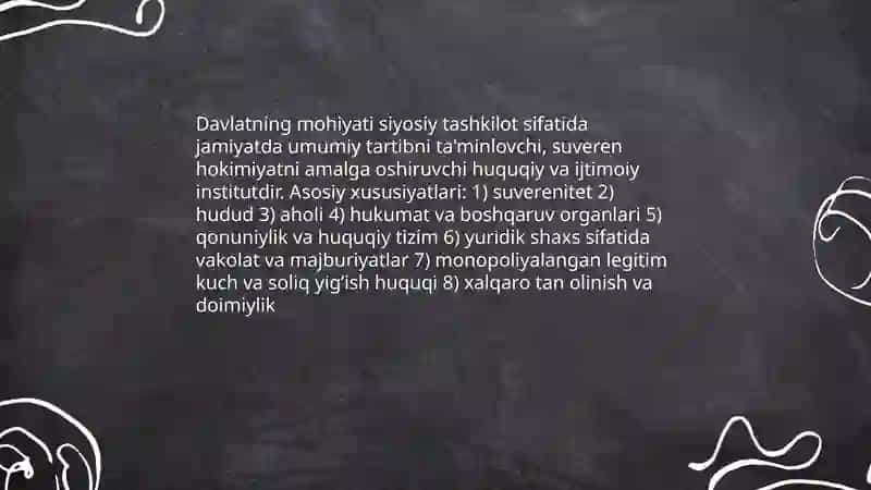 Davlat tushunchasi belgilari va mohiyat 4