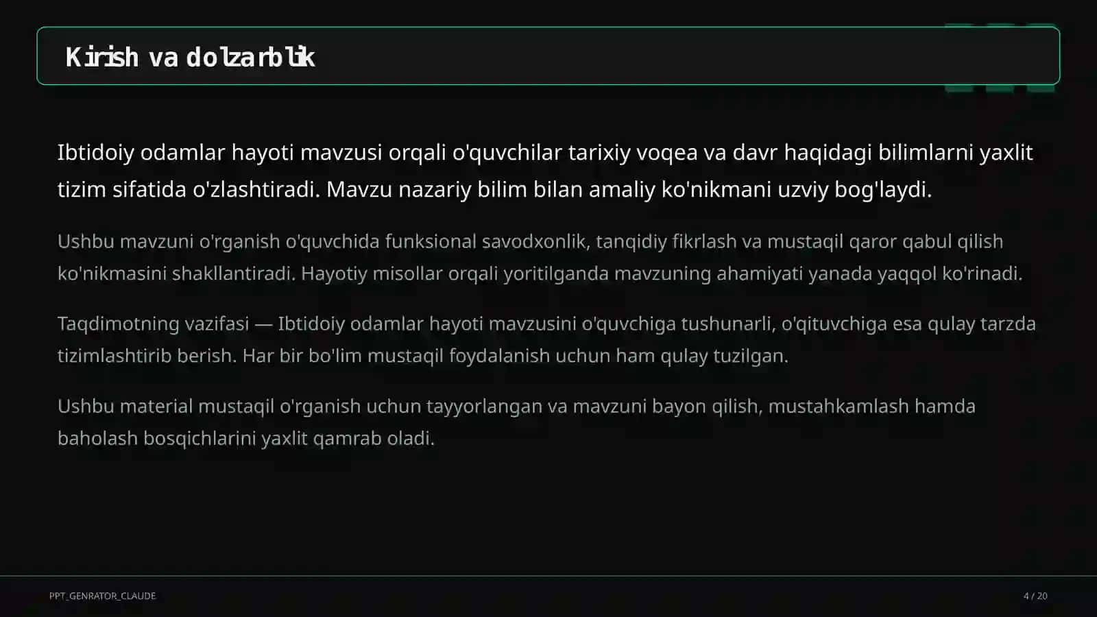 Ibtidoiy odamlar hayoti (5-sinf) 4