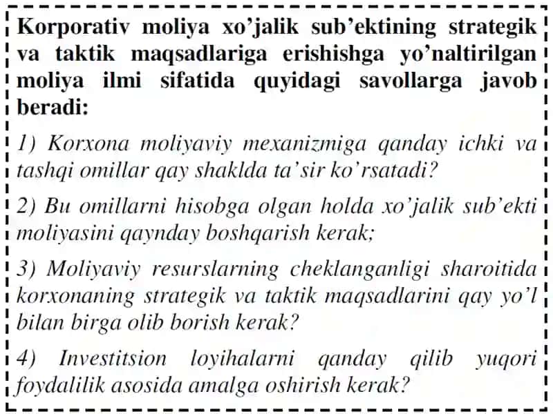 Korporativ moliyaning iqtisodiy mazmuniva tashkiletilishi 4