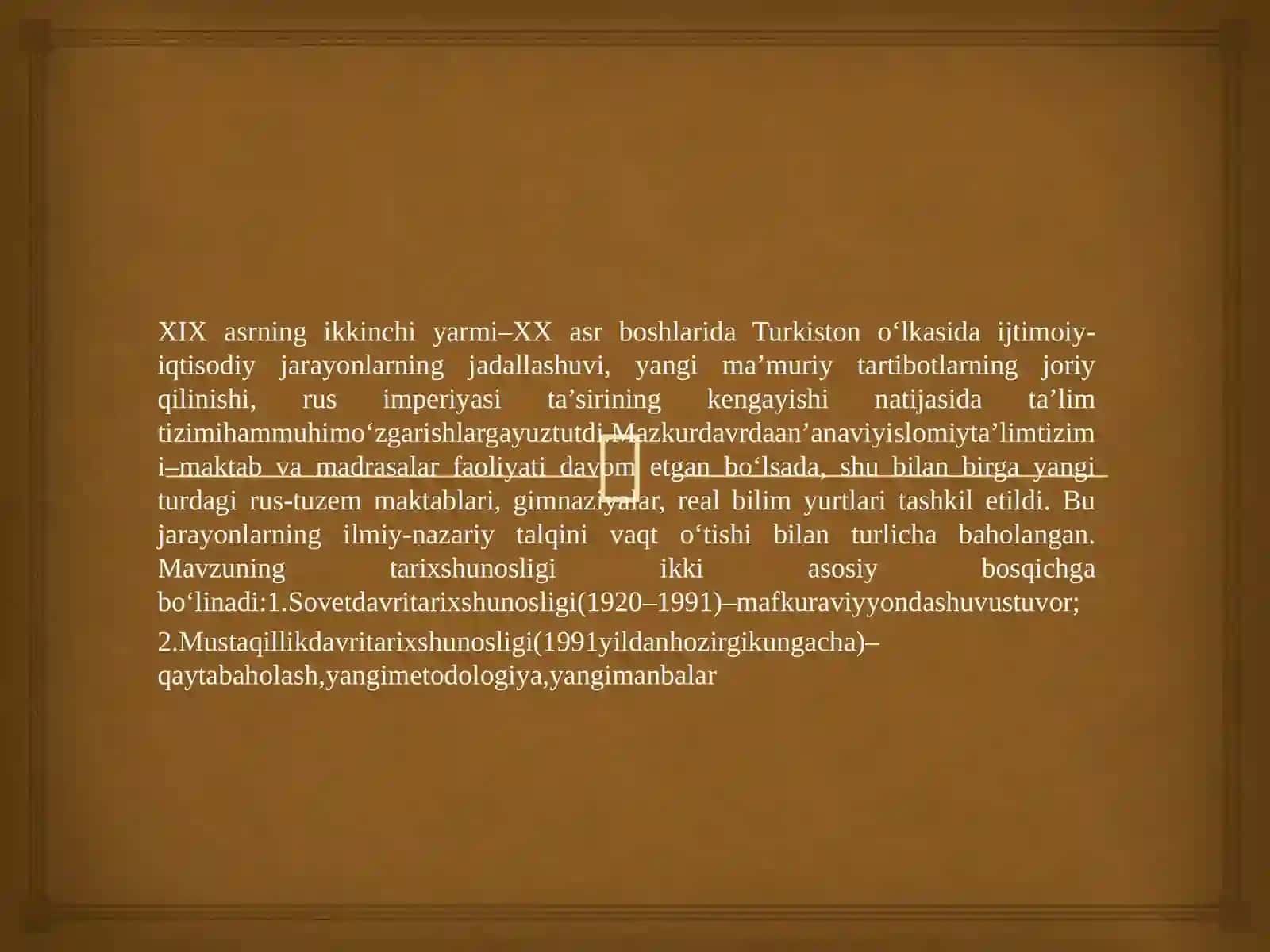 XX asrning tarixshunosligi 4