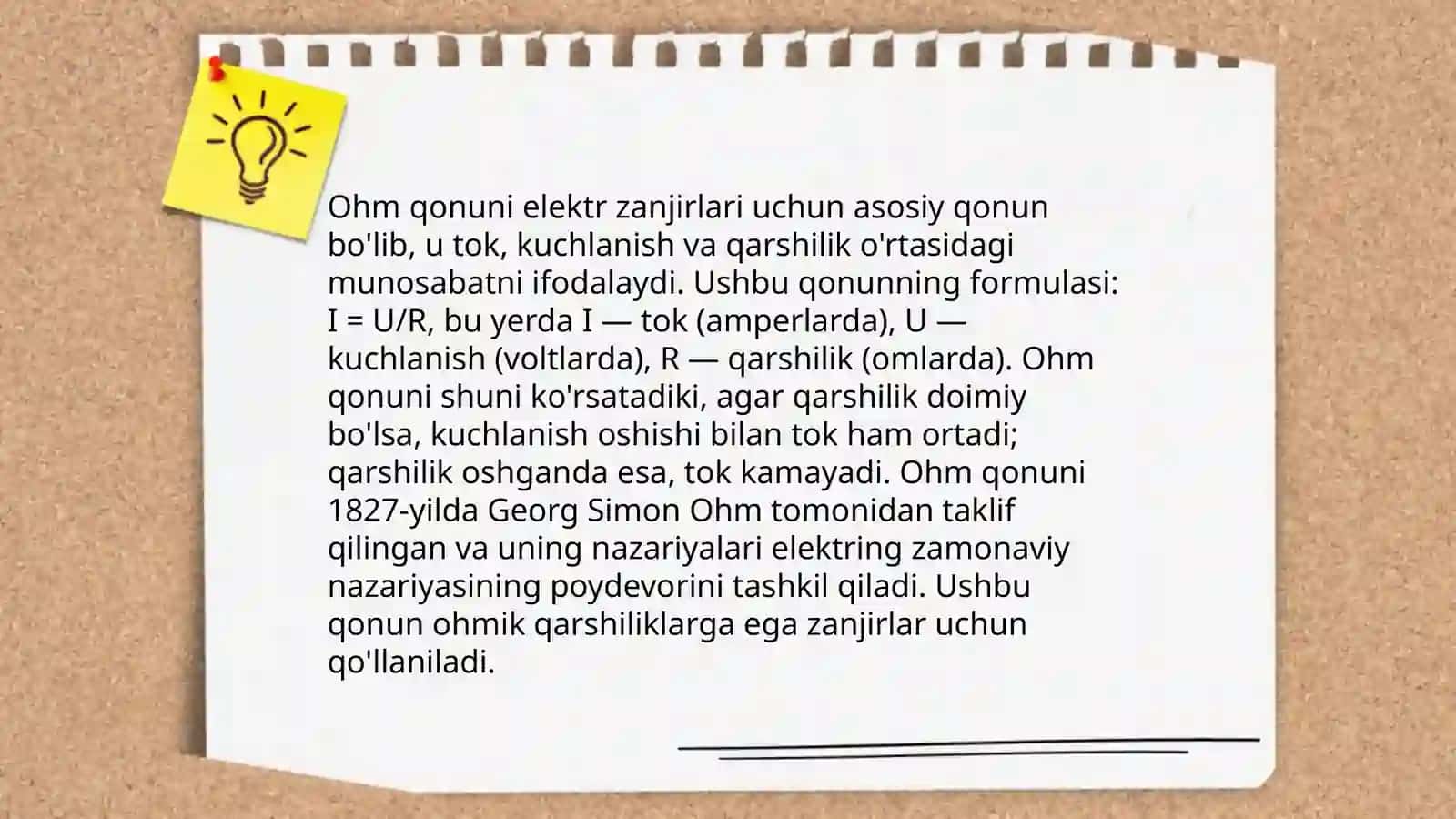 O'zgarmas tok qonunlari 4