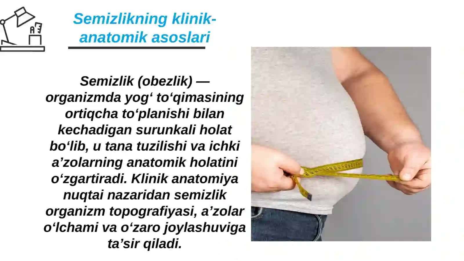 Semizlik xirurgiyasi. Bariatriya texnologiyalari 4