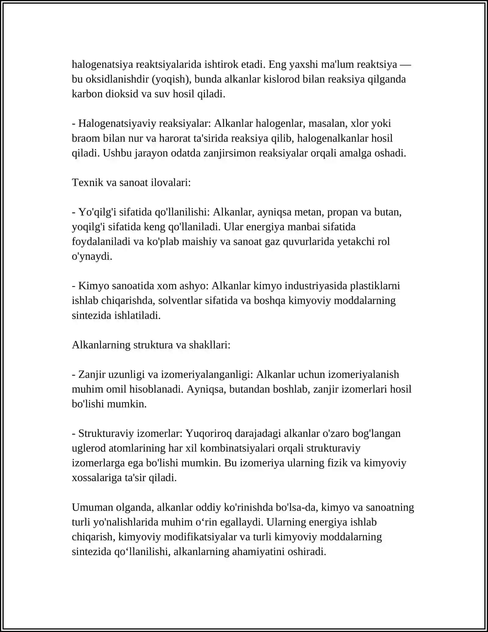 ALKADIYENLAR GOMOLOGI, OLINISHI, FIZIK-KIMYOVIY XOSSASI, NOMLANISHI 4