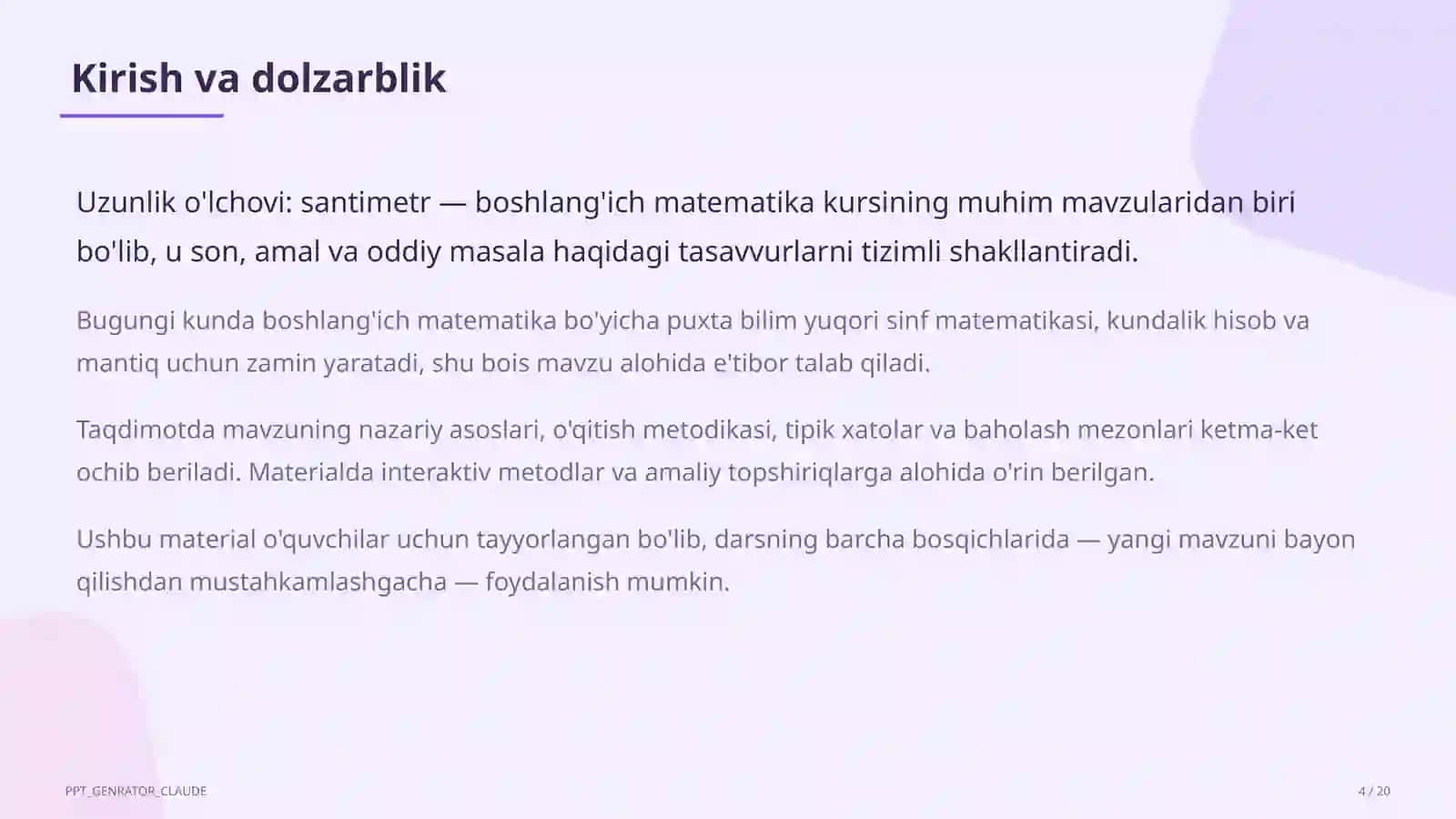 Matematika Darsi 4