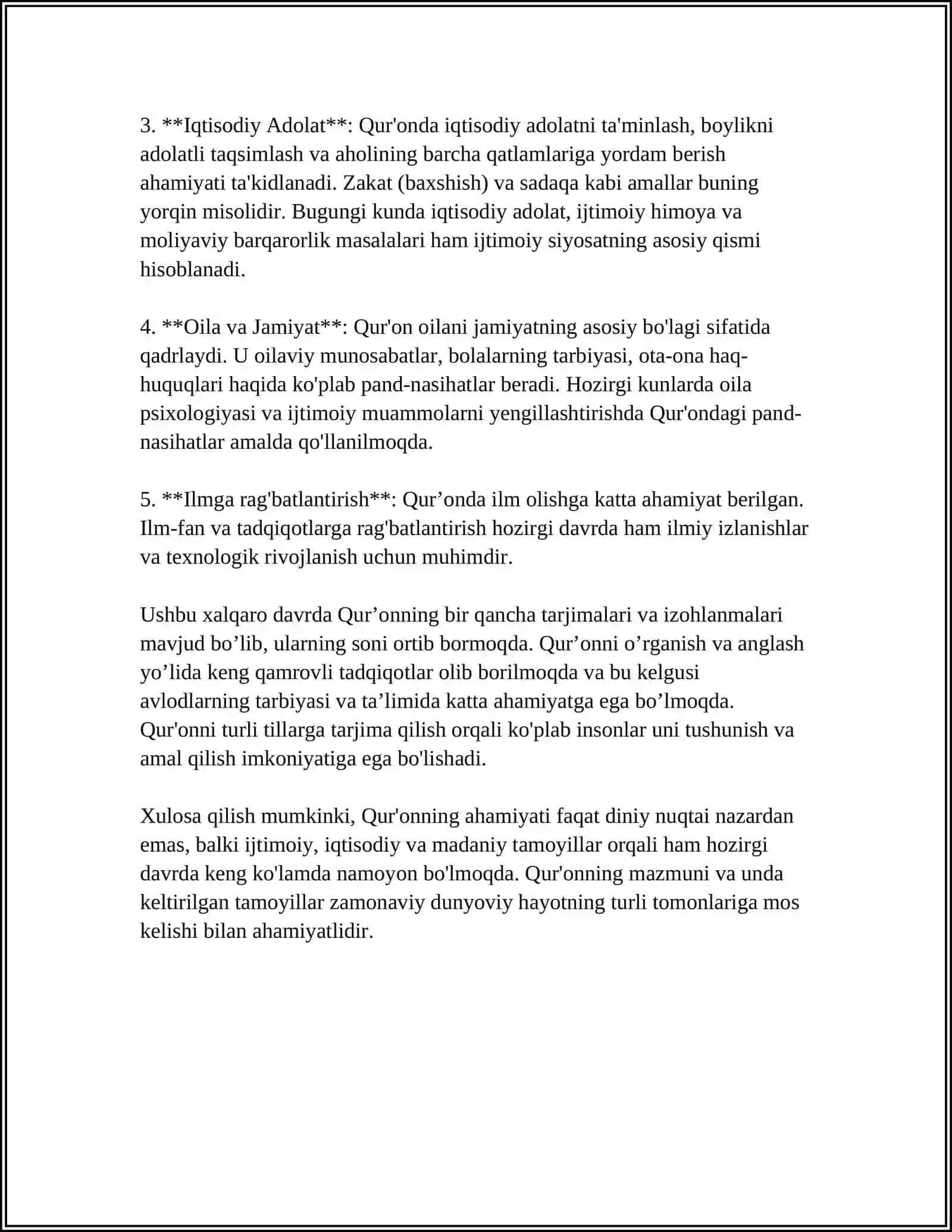 ISLOM DINI MANBALARI, AQIDAVIY MAKTABLARIGA ULARNING HOZRGI DAVRDAGI AHAMIYATI 4